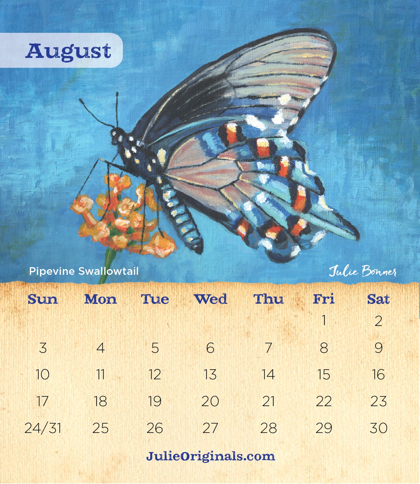 2025 Desk Calendar: Desert Delights