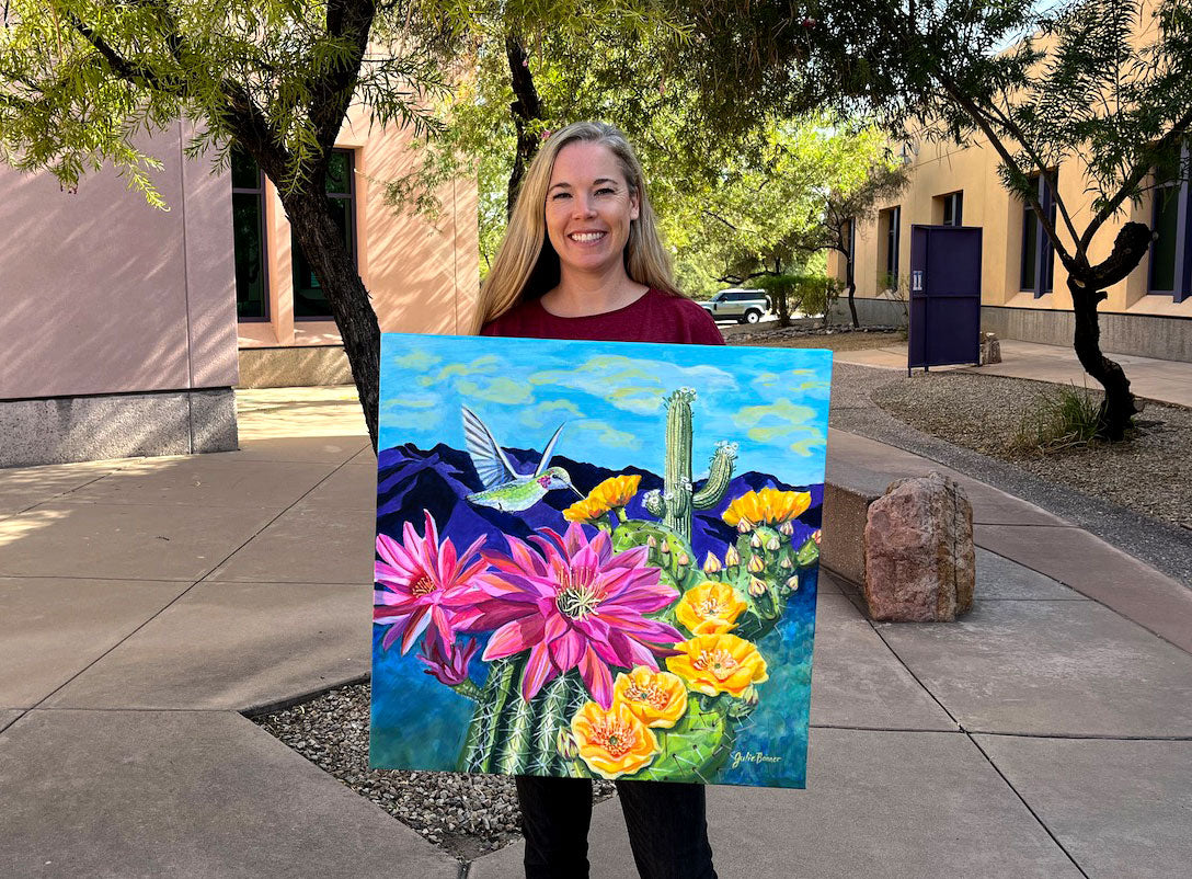 Julie Bonner Painting for United Way of Tucson