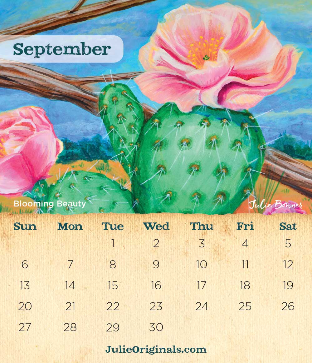 2026 Desk Calendar: Birds, Bikes & Blooms