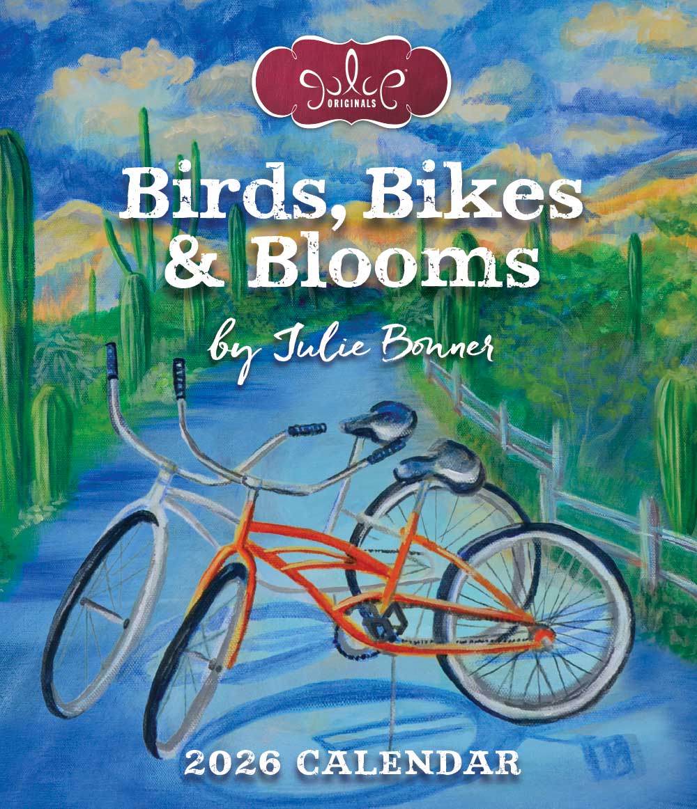 2026 Desk Calendar: Birds, Bikes & Blooms