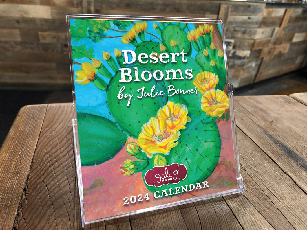2024 Desert Blooms Desktop Calendar