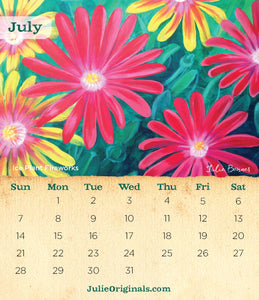 2024 Desert Blooms Desktop Calendar