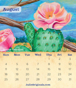 2024 Desert Blooms Desktop Calendar
