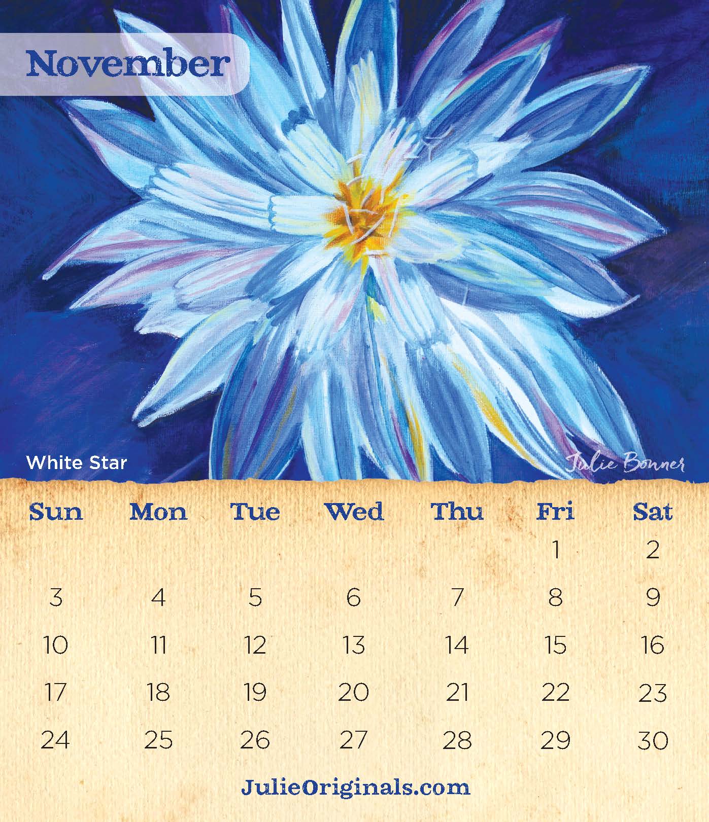 2024 Desert Blooms Desktop Calendar