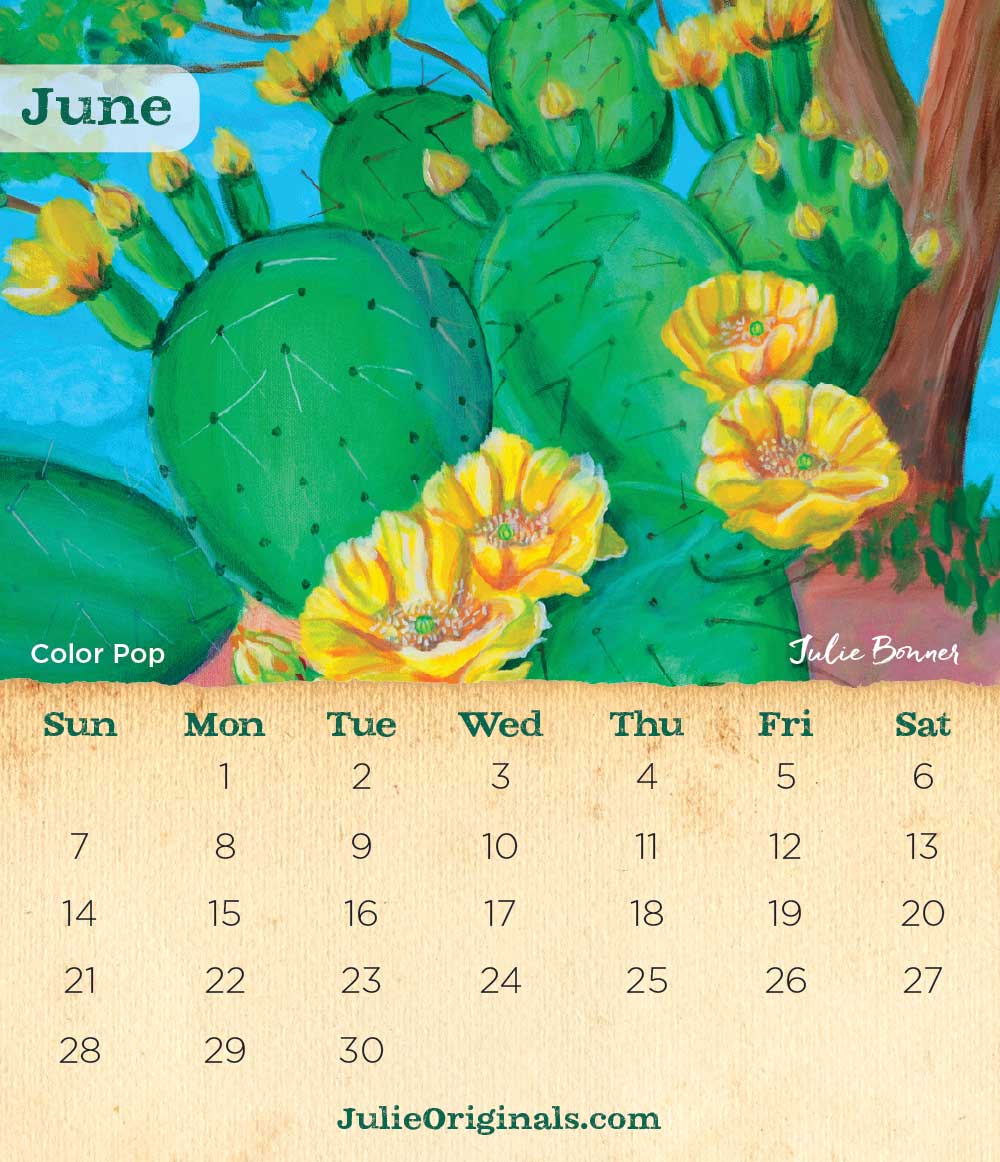 2026 Desk Calendar: Birds, Bikes & Blooms