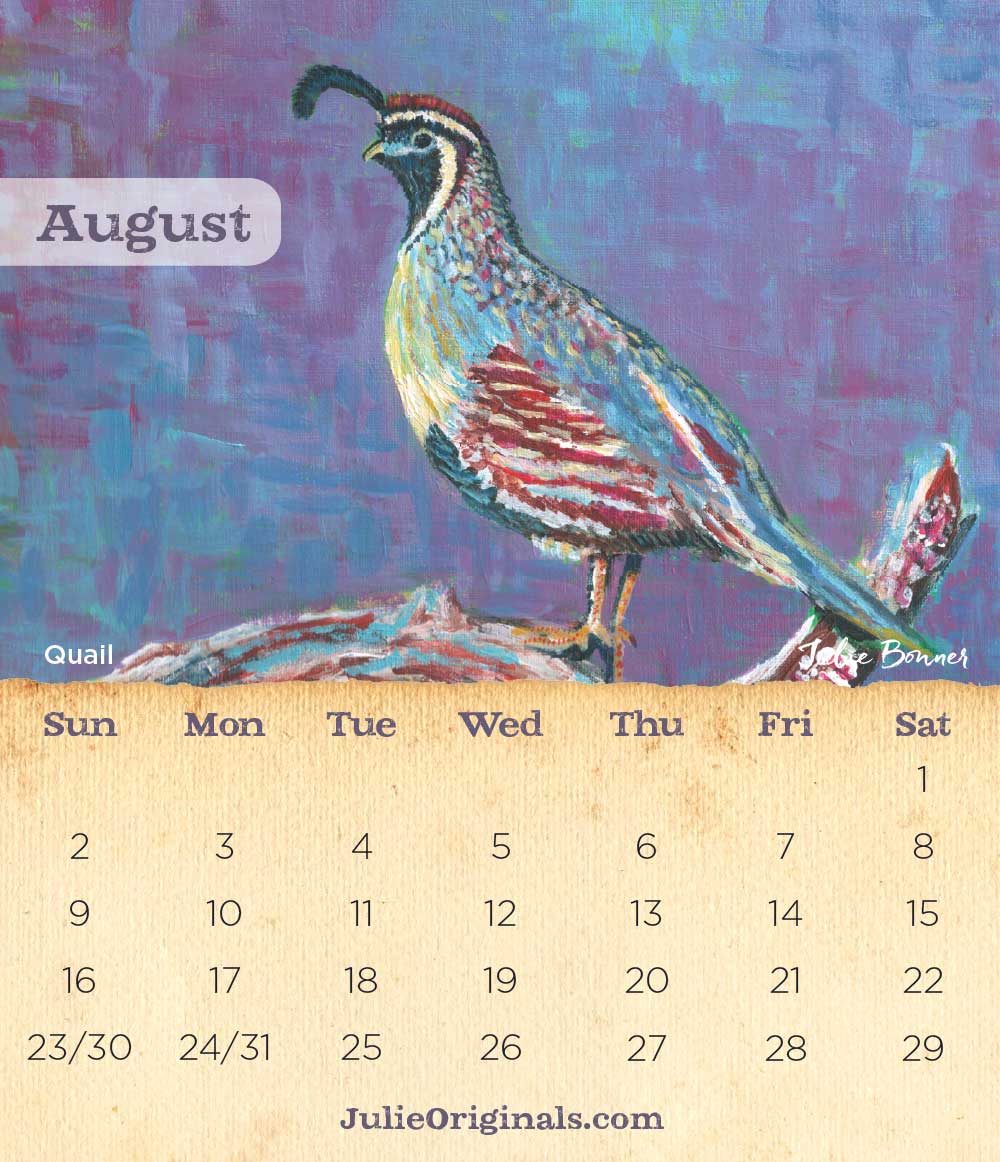 2026 Desk Calendar: Birds, Bikes & Blooms