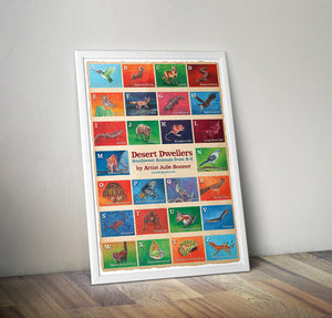 Desert Dwellers Posters - Southwest Animals A - Z